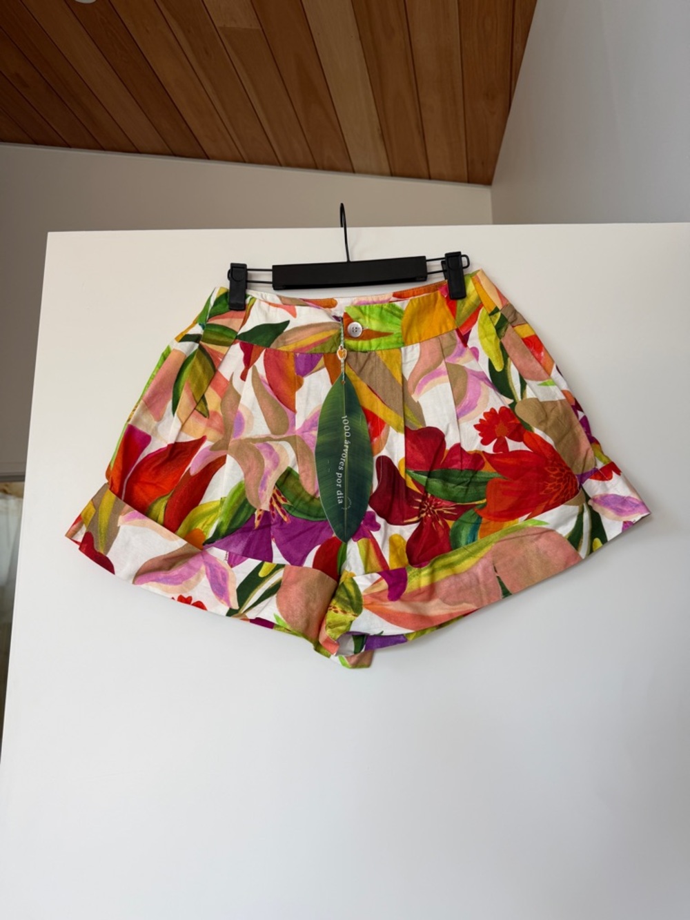 FARM Rio Tropical Multi-Color High Waist Shorts